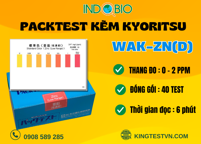 Packtest kẽm Wak-zn